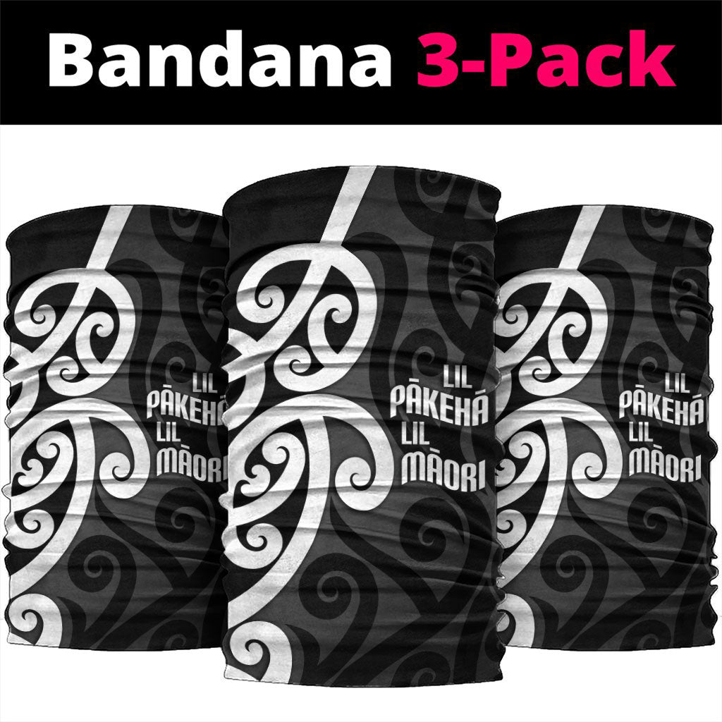Lil Pakeha Lil Maori New Zealand Neck Gaiter Kiwi Proud Mangopare Pattern