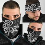 Lil Pakeha Lil Maori New Zealand Neck Gaiter Kiwi Proud Mangopare Pattern