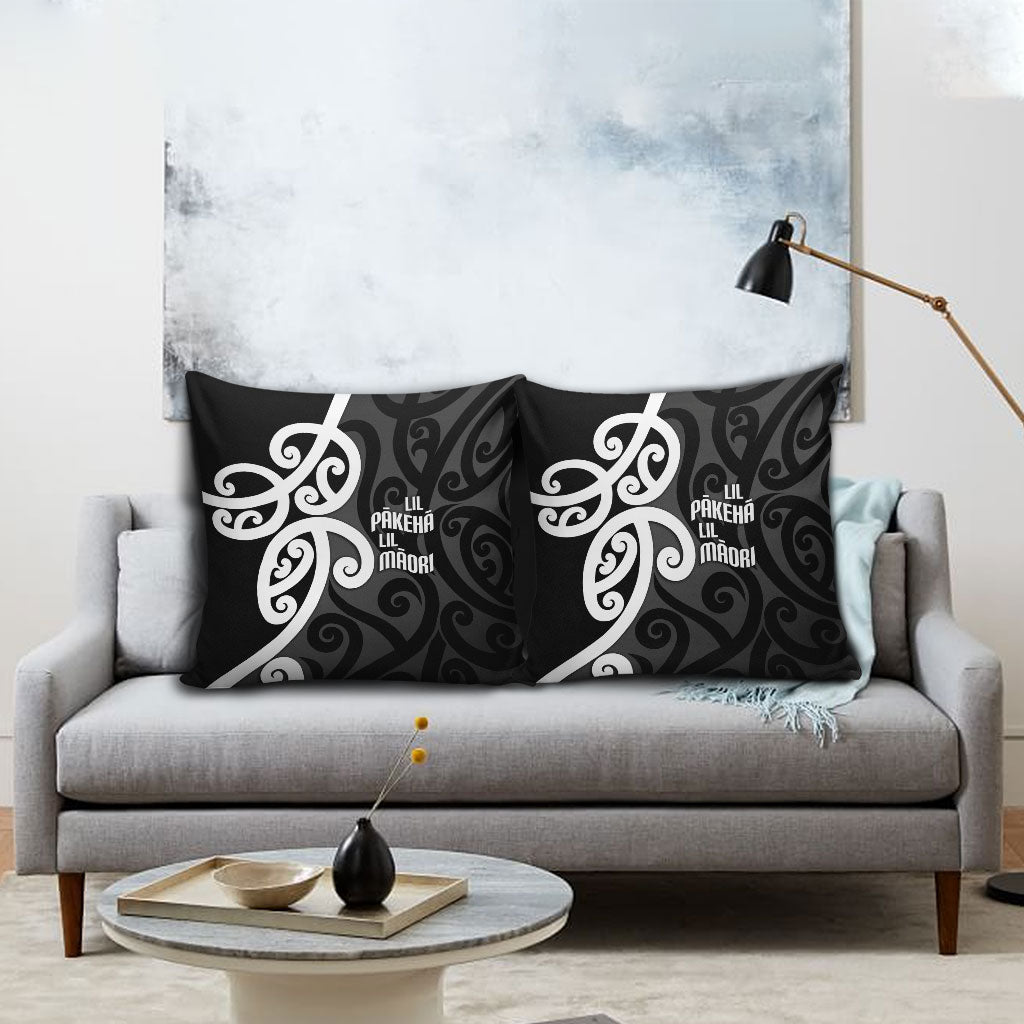 Lil Pakeha Lil Maori New Zealand Pillow Cover Kiwi Proud Mangopare Pattern