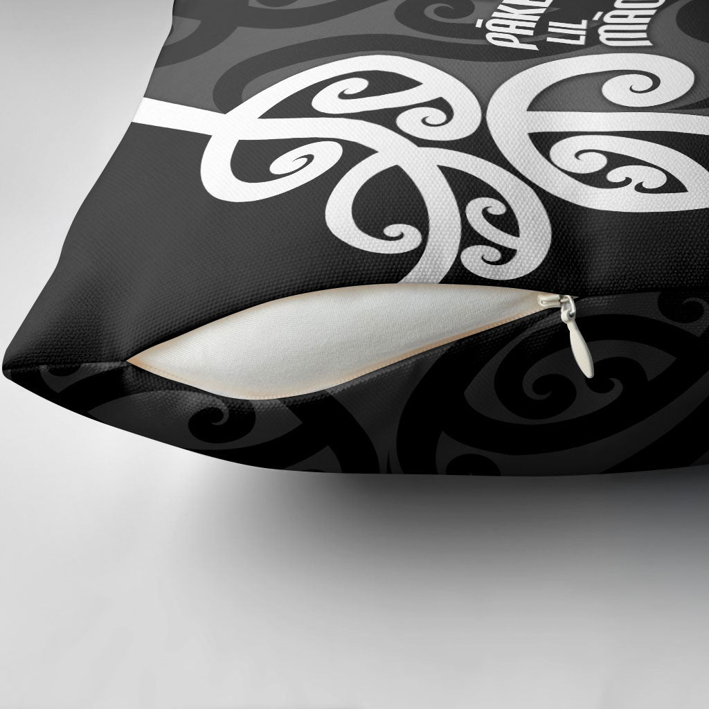 Lil Pakeha Lil Maori New Zealand Pillow Cover Kiwi Proud Mangopare Pattern