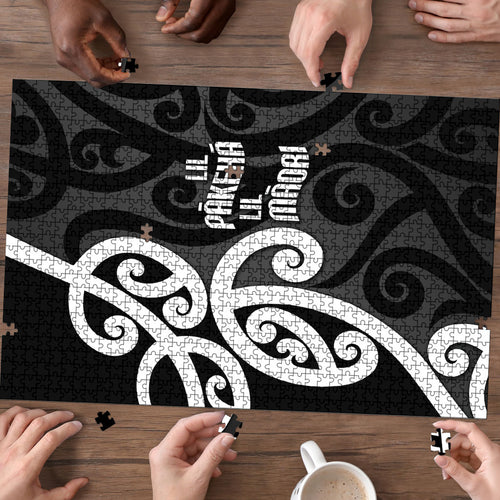 Lil Pakeha Lil Maori New Zealand Puzzle Kiwi Proud Mangopare Pattern