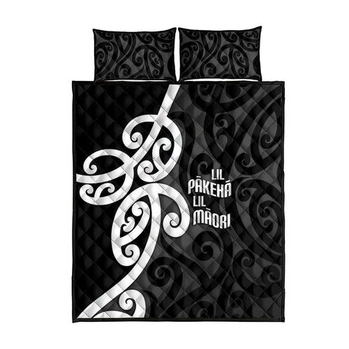 Lil Pakeha Lil Maori New Zealand Quilt Bed Set Kiwi Proud Mangopare Pattern