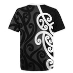 Lil Pakeha Lil Maori New Zealand Rugby Jersey Kiwi Proud Mangopare Pattern