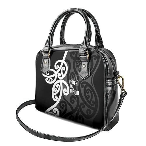 Lil Pakeha Lil Maori New Zealand Shoulder Handbag Kiwi Proud Mangopare Pattern