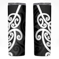 Lil Pakeha Lil Maori New Zealand Skinny Tumbler Kiwi Proud Mangopare Pattern