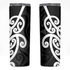 Lil Pakeha Lil Maori New Zealand Skinny Tumbler Kiwi Proud Mangopare Pattern