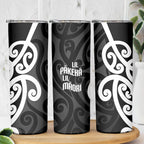 Lil Pakeha Lil Maori New Zealand Skinny Tumbler Kiwi Proud Mangopare Pattern