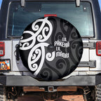 Lil Pakeha Lil Maori New Zealand Spare Tire Cover Kiwi Proud Mangopare Pattern