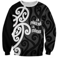 Lil Pakeha Lil Maori New Zealand Sweatshirt Kiwi Proud Mangopare Pattern