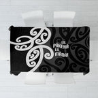 Lil Pakeha Lil Maori New Zealand Tablecloth Kiwi Proud Mangopare Pattern