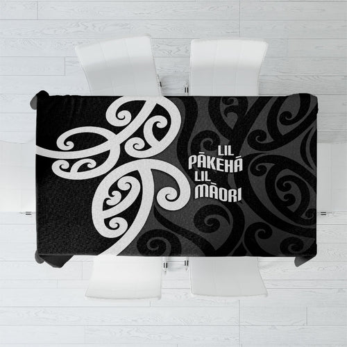 Lil Pakeha Lil Maori New Zealand Tablecloth Kiwi Proud Mangopare Pattern
