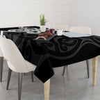 Lil Pakeha Lil Maori New Zealand Tablecloth Kiwi Proud Mangopare Pattern