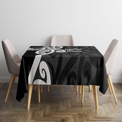 Lil Pakeha Lil Maori New Zealand Tablecloth Kiwi Proud Mangopare Pattern