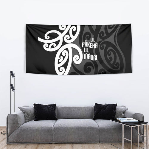 Lil Pakeha Lil Maori New Zealand Tapestry Kiwi Proud Mangopare Pattern