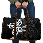 Lil Pakeha Lil Maori New Zealand Travel Bag Kiwi Proud Mangopare Pattern