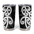 Lil Pakeha Lil Maori New Zealand Tumbler Cup Kiwi Proud Mangopare Pattern