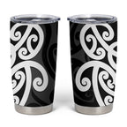 Lil Pakeha Lil Maori New Zealand Tumbler Cup Kiwi Proud Mangopare Pattern