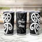 Lil Pakeha Lil Maori New Zealand Tumbler Cup Kiwi Proud Mangopare Pattern