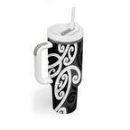 Lil Pakeha Lil Maori New Zealand Tumbler With Handle Kiwi Proud Mangopare Pattern