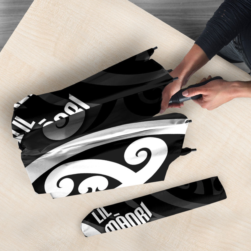 Lil Pakeha Lil Maori New Zealand Umbrella Kiwi Proud Mangopare Pattern