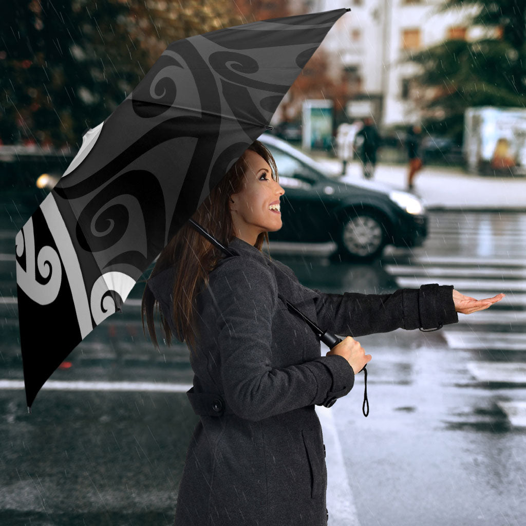 Lil Pakeha Lil Maori New Zealand Umbrella Kiwi Proud Mangopare Pattern