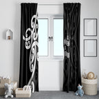 Lil Pakeha Lil Maori New Zealand Window Curtain Kiwi Proud Mangopare Pattern