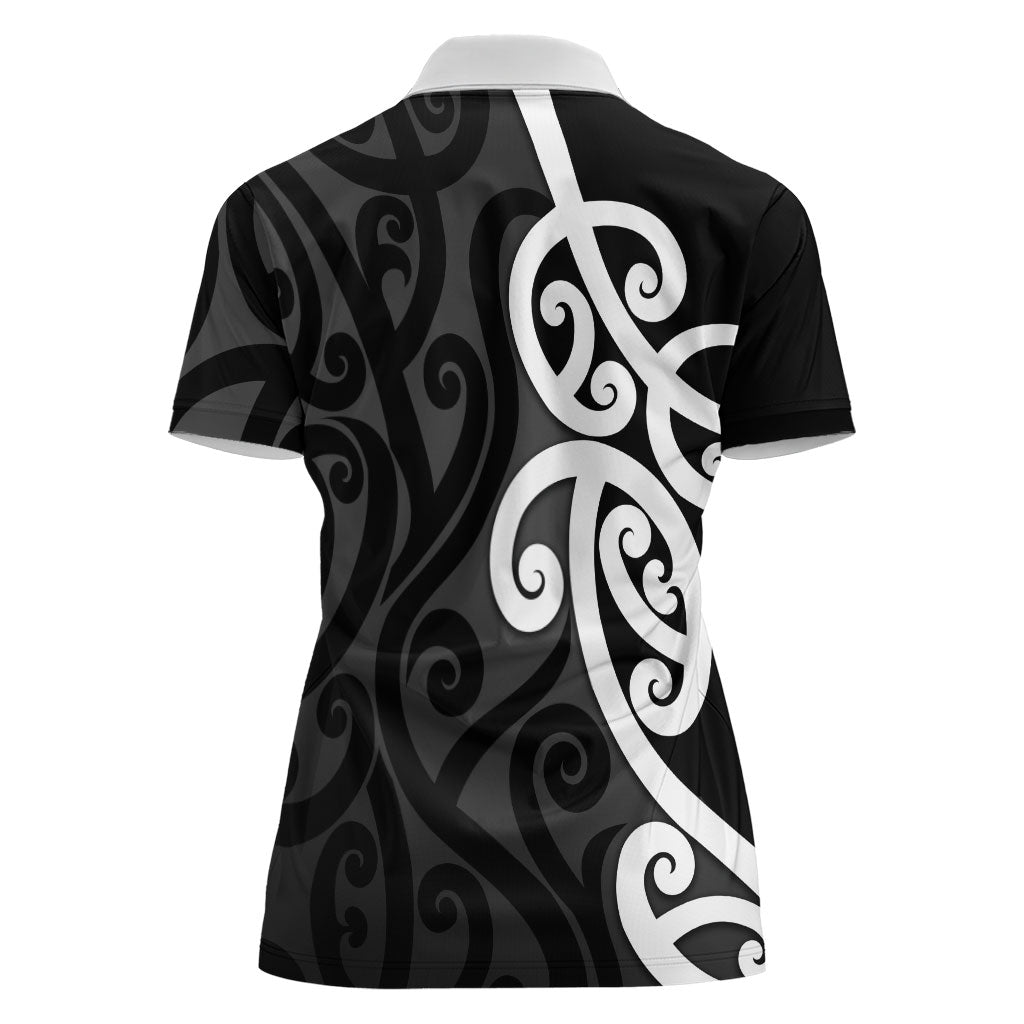Lil Pakeha Lil Maori New Zealand Women Polo Shirt Kiwi Proud Mangopare Pattern
