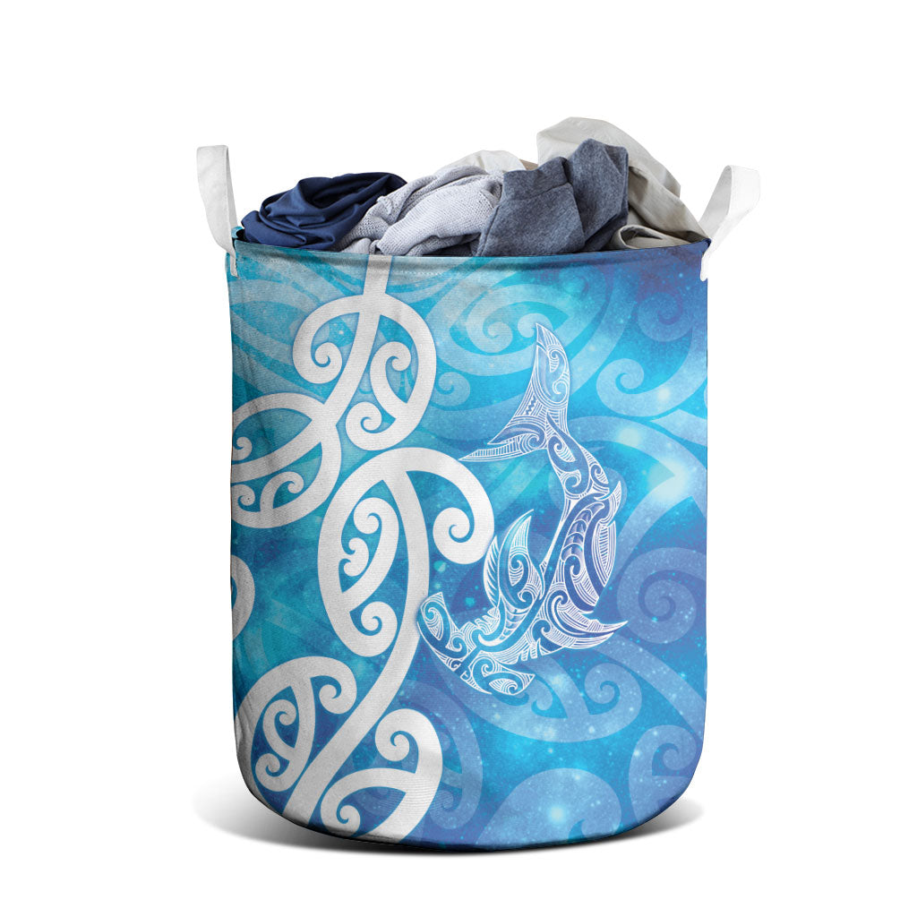 Hammerhead Shark Tattoo New Zealand Laundry Basket Maori Galaxy Mangopare Pattern