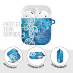 Hammerhead Shark Tattoo New Zealand AirPods Case Maori Galaxy Mangopare Pattern