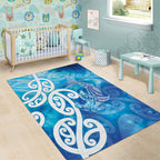 Hammerhead Shark Tattoo New Zealand Area Rug Maori Galaxy Mangopare Pattern