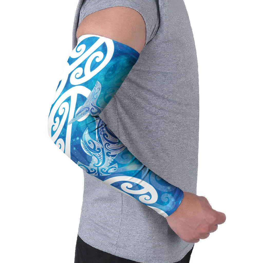 Hammerhead Shark Tattoo New Zealand Arm Sleeves Maori Galaxy Mangopare Pattern