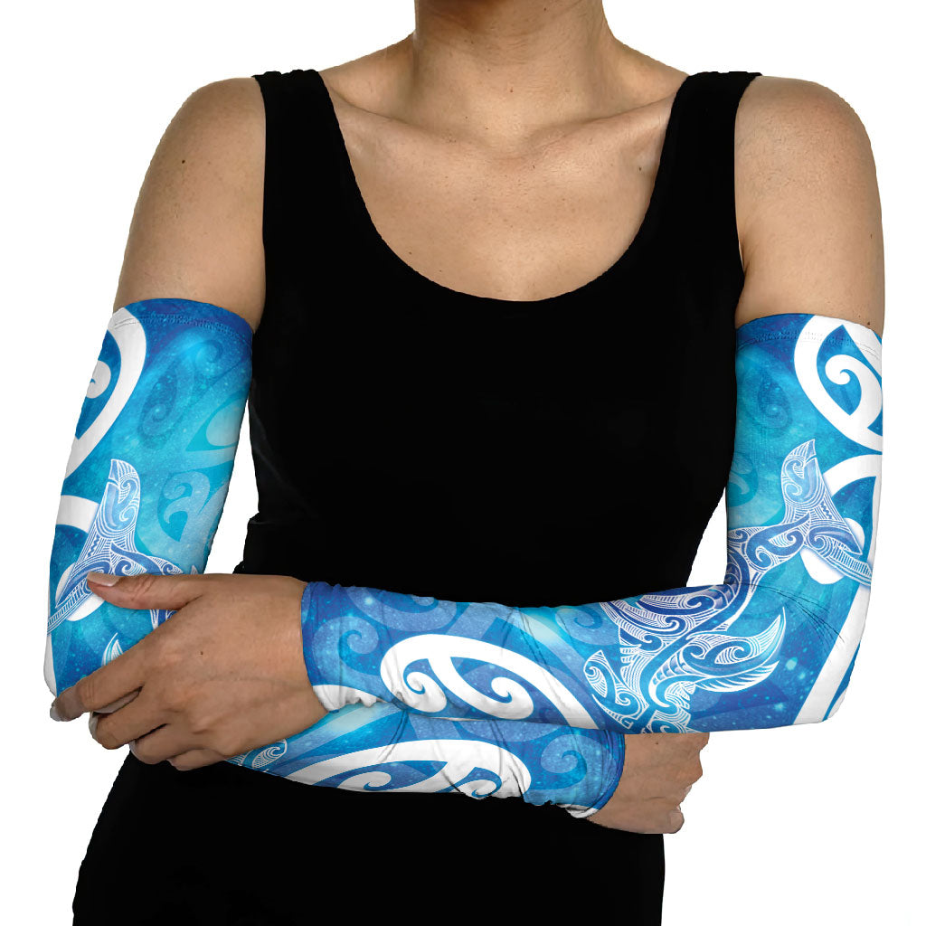 Hammerhead Shark Tattoo New Zealand Arm Sleeves Maori Galaxy Mangopare Pattern