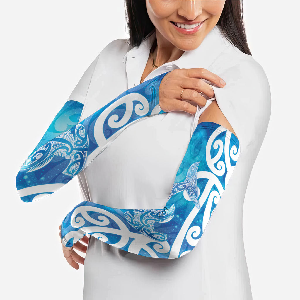 Hammerhead Shark Tattoo New Zealand Arm Sleeves Maori Galaxy Mangopare Pattern