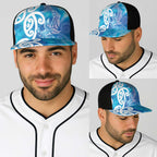 Hammerhead Shark Tattoo New Zealand Baseball Net Cap Maori Galaxy Mangopare Pattern