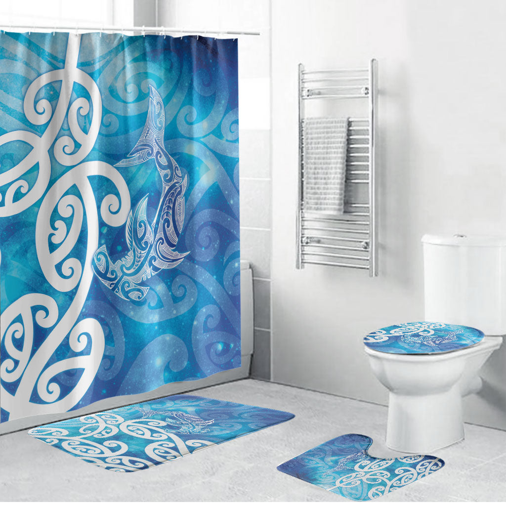 Hammerhead Shark Tattoo New Zealand Bathroom Set Maori Galaxy Mangopare Pattern