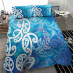 Hammerhead Shark Tattoo New Zealand Bedding Set Maori Galaxy Mangopare Pattern