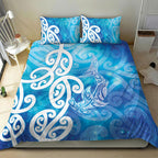 Hammerhead Shark Tattoo New Zealand Bedding Set Maori Galaxy Mangopare Pattern