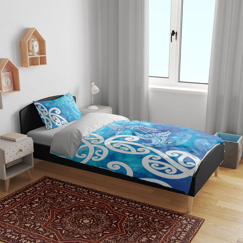Hammerhead Shark Tattoo New Zealand Bedding Set Maori Galaxy Mangopare Pattern