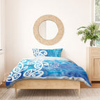 Hammerhead Shark Tattoo New Zealand Bedding Set Maori Galaxy Mangopare Pattern