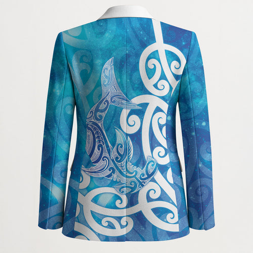 Hammerhead Shark Tattoo New Zealand Blazer Maori Galaxy Mangopare Pattern