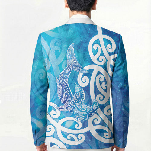 Hammerhead Shark Tattoo New Zealand Blazer Maori Galaxy Mangopare Pattern