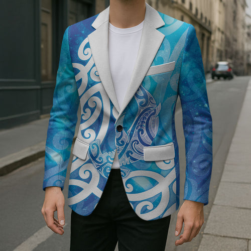 Hammerhead Shark Tattoo New Zealand Blazer Maori Galaxy Mangopare Pattern