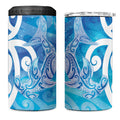 Hammerhead Shark Tattoo New Zealand 4 in 1 Can Cooler Tumbler Maori Galaxy Mangopare Pattern