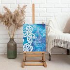 Hammerhead Shark Tattoo New Zealand Canvas Wall Art Maori Galaxy Mangopare Pattern