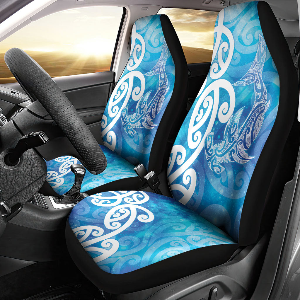 Hammerhead Shark Tattoo New Zealand Car Seat Cover Maori Galaxy Mangopare Pattern