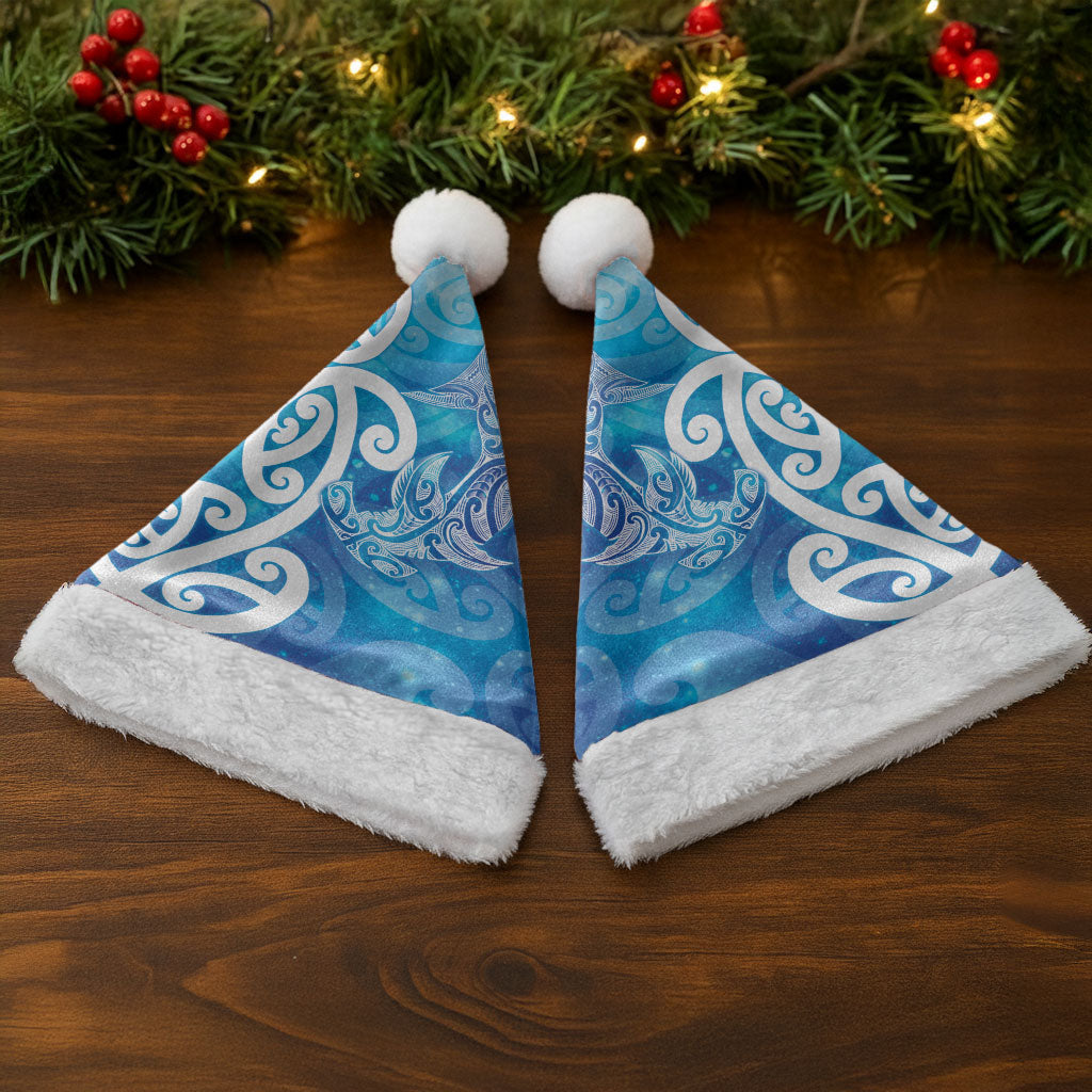 Hammerhead Shark Tattoo New Zealand Christmas Santa Hat Maori Galaxy Mangopare Pattern