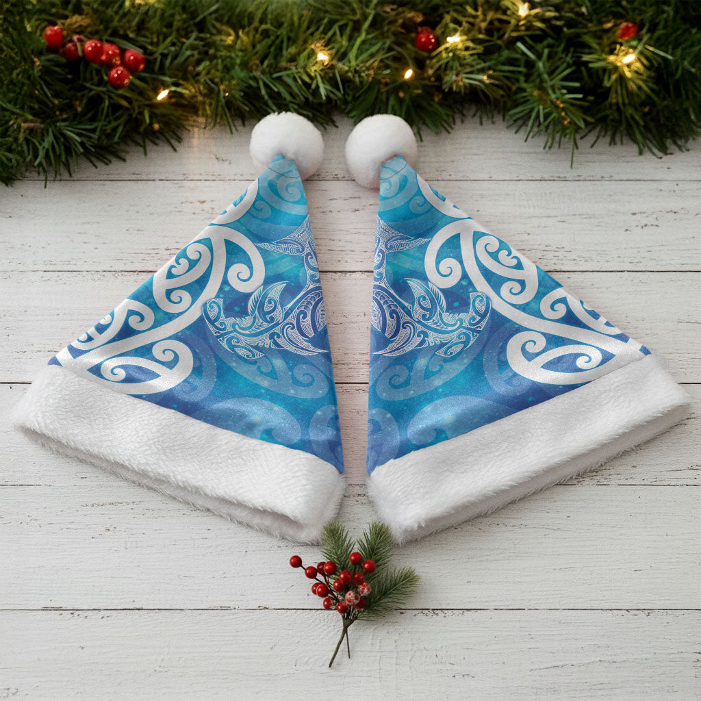 Hammerhead Shark Tattoo New Zealand Christmas Santa Hat Maori Galaxy Mangopare Pattern