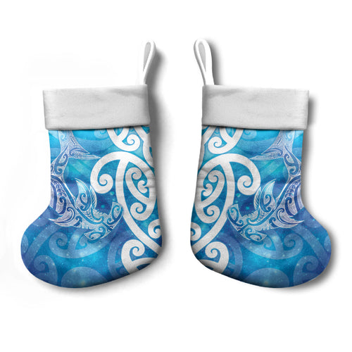 Hammerhead Shark Tattoo New Zealand Christmas Stocking Maori Galaxy Mangopare Pattern