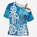 Hammerhead Shark Tattoo New Zealand Cross Shoulder Shirt Maori Galaxy Mangopare Pattern