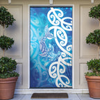 Hammerhead Shark Tattoo New Zealand Door Cover Maori Galaxy Mangopare Pattern